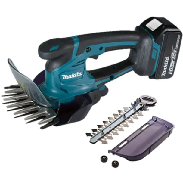 Makita Foarfeca pentru iarba si gard viu pe acumulator Makita DUM604ZX,18 V, latime lama pt.iarba 16 cm, lungime lama pt. gard viu 20 cm, inaltime tundere iarba 15/20/25 mm, fara incarcator si acumulator in setul de livrare
