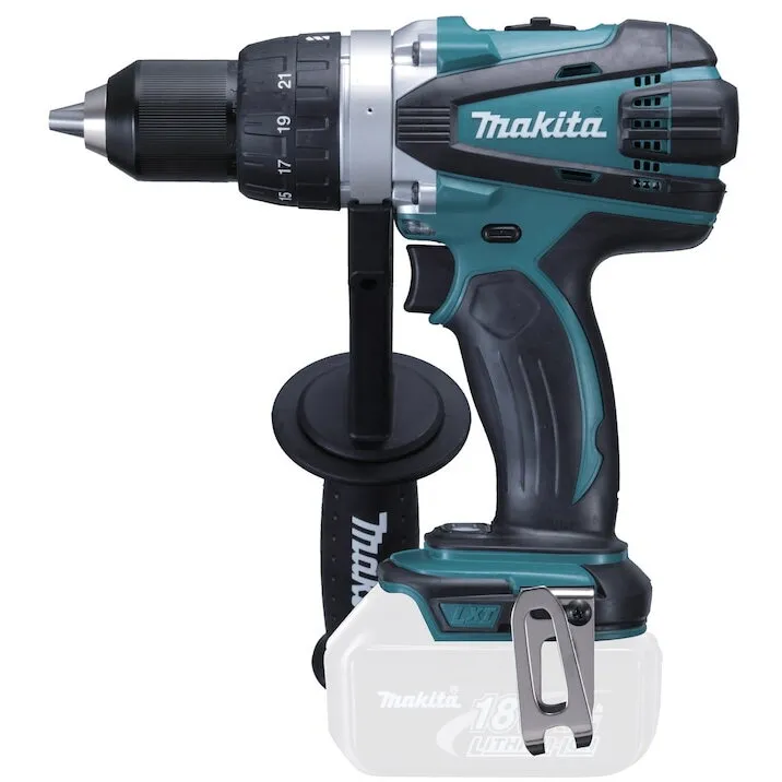Makita Masina de gaurit si insurubat (bormasina) pe acumulator Makita DDF458Z, 18 V, 2000 RPM, 76 mm diametru maxim gaurire, fara acumulator/incarcator