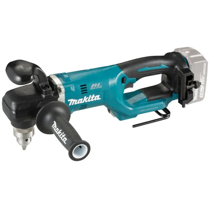 Makita Masina de gaurit si insurubat unghiulara (bormasina) pe acumulator Makita DDA450ZK, 18 V, 70 Nm, 1400 RPM, tehnologia XPT, fara acumulator/incarcator