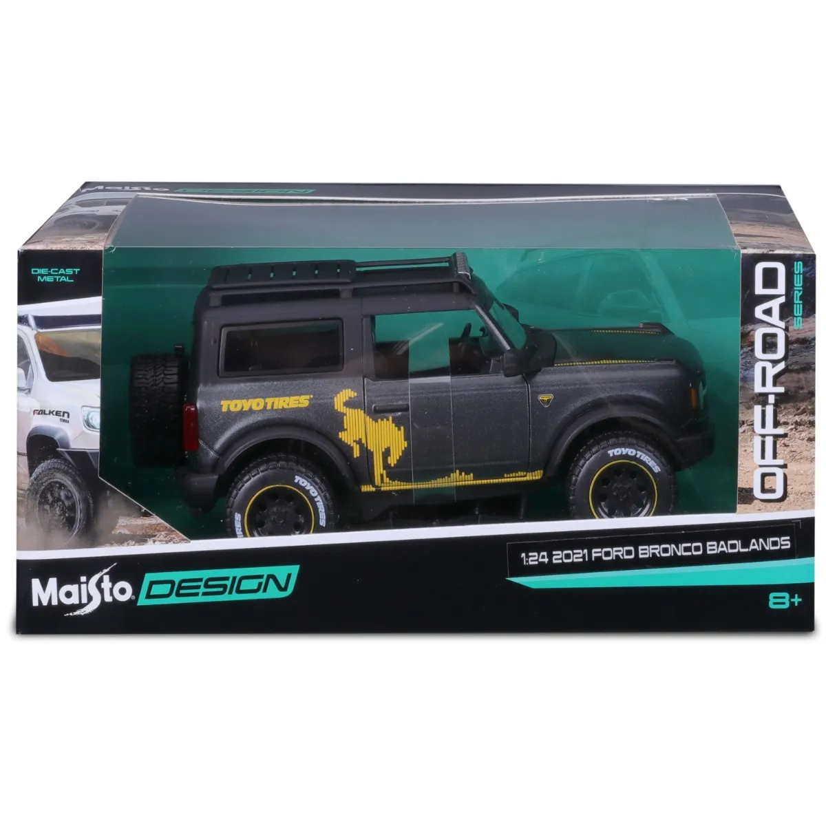 Masina din metal, Maisto, Off-Road Series, 2021 Ford Bronco Badlands, 1:24
