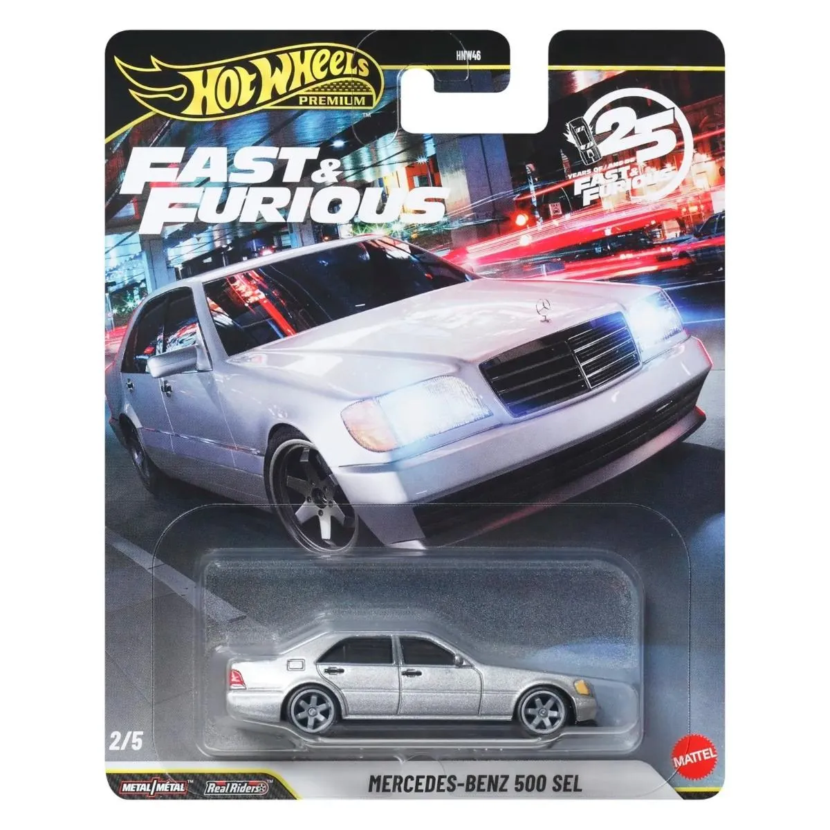 Masinuta Fast and Furious, Hot Wheels, Mercedes-Benz 500 SEL, JHW67