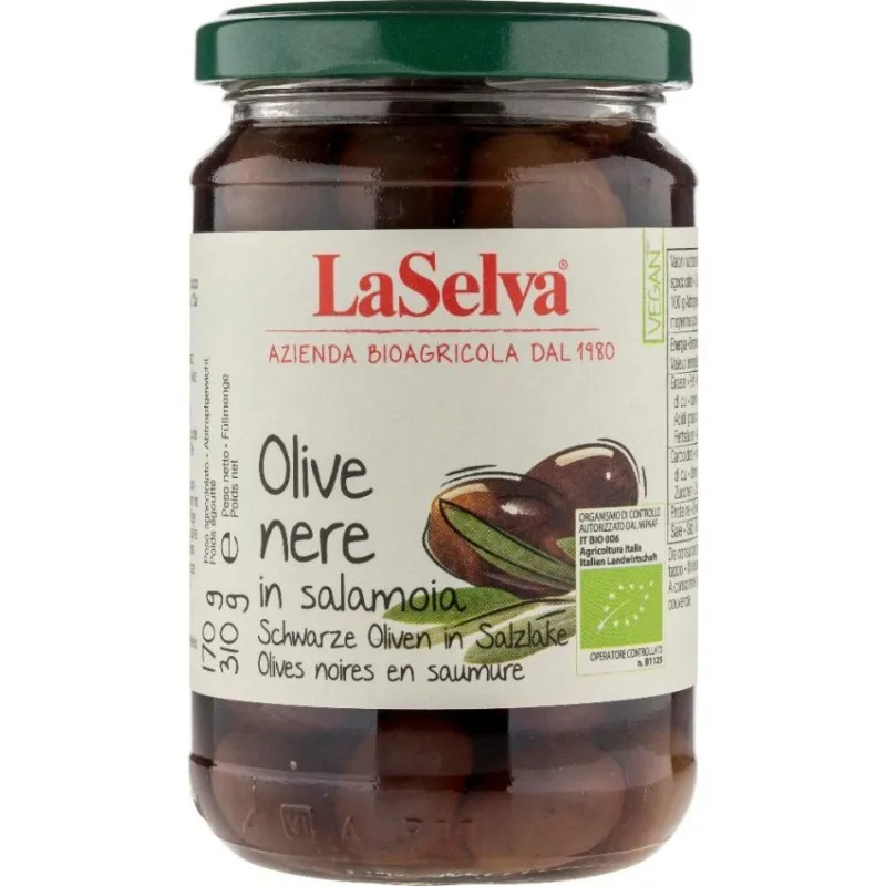 Masline Kalamata in Saramura, Bio, 310 g, La Selva