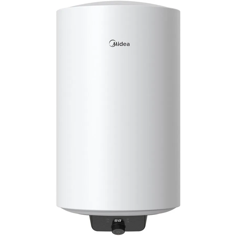 Midea Boiler electric Midea, seria Lume, model cilindric, volum 80L, control electronic, Supapa de siguranta de reducere a presiunii, protectie supraincalzire, Wifi