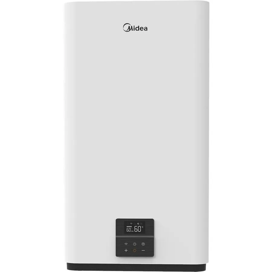Midea Boiler electric Midea, seria Salute D50-20ED6(D), model Double Tank, volum 50L, 2000 W, control electronic, Dry Heater, Supapa de siguranta de reducere a presiunii, protectie supraincalzire, Wifi, Alb