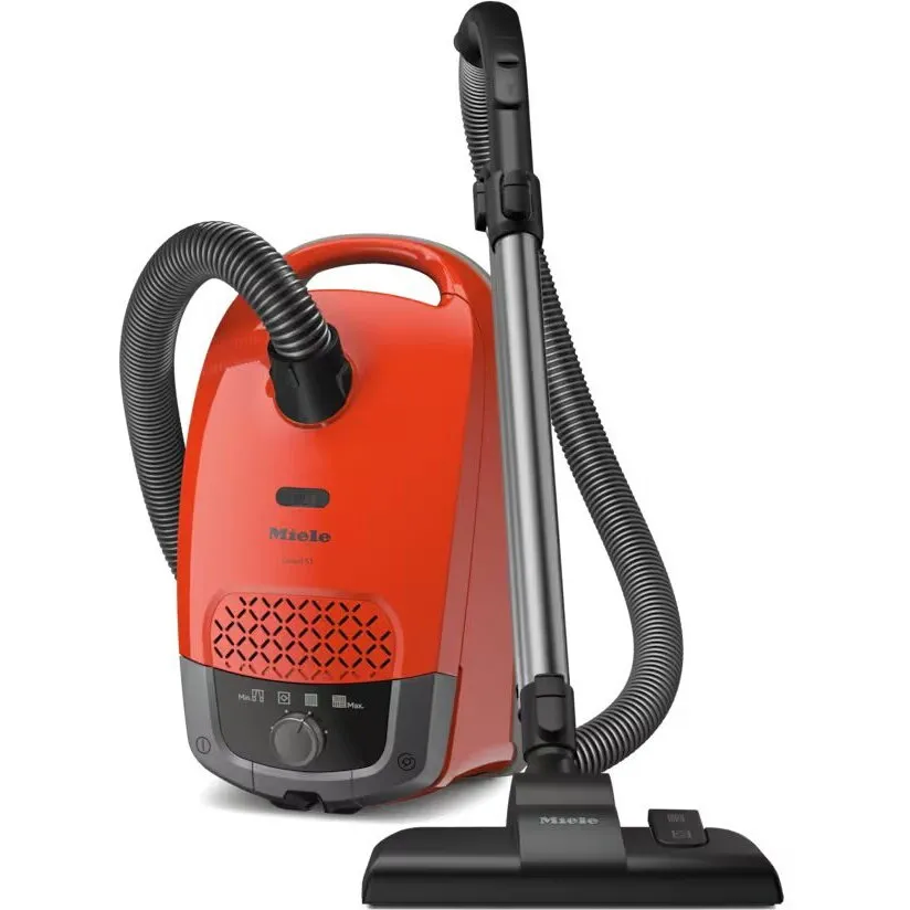 Miele Aspirator Miele cu sac, Guard S1 Junior Terra Red, PowerLine, 890 W, sac 3.5l, cablu 7.5 m , Rosu teluric
