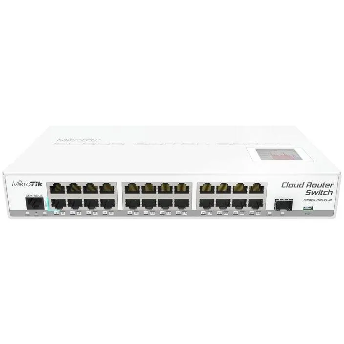 MikroTik Switch MikroTik Gigabit CRS125-24G-1S-IN, 24 porturi