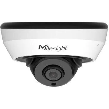 MILESIGHT&nbsp;TECHNOLOGY Camera de supraveghere pentru interior-exterior Milesight, IP mini Dome, Distanta IR 20 m, Tip lentila fixa 2.8 mm, Rezolutie 8 Mpx, Microfon, PoE, Slot card SD, MS-C8183-PD