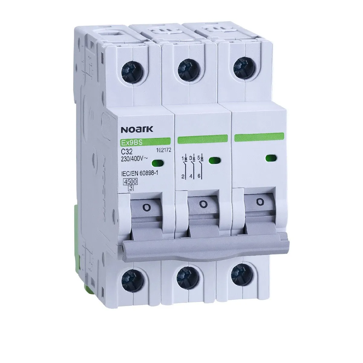 mini-intreruptoare automate ex9bs 3pn c25, 102186, noark