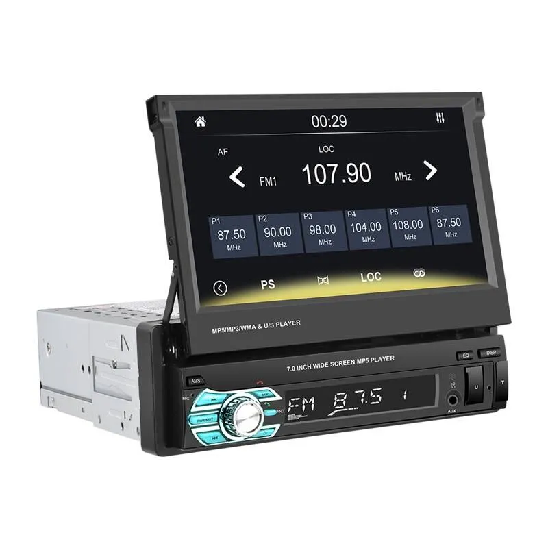 Monitor auto Podofo A3503, 6.86 inch, Carplay si Android Auto, WiFi, Negru