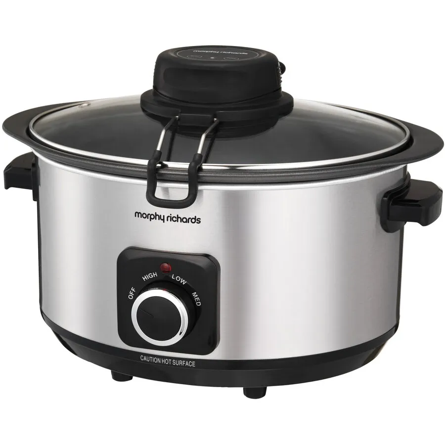Morphy&nbsp;Richards Slow Cooker, Morphy Richards, Auto Stir, 6.5l, Argintiu