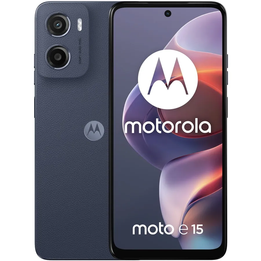 Motorola Telefon mobil Motorola e15, 6.67 inch, Dual SIM, 64GB, 2GB RAM, Denim Blue