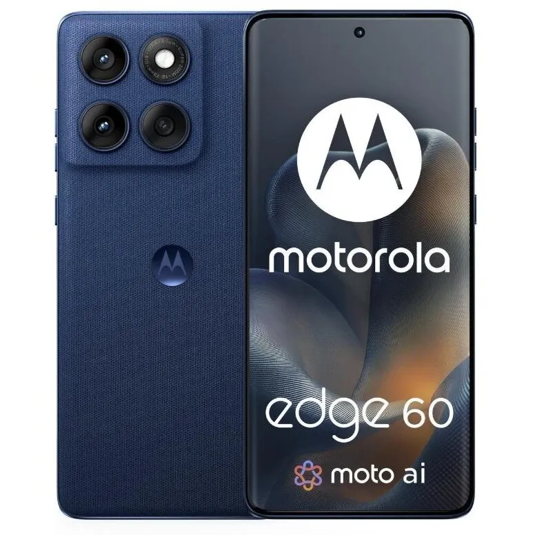 Motorola Telefon mobil Motorola Edge 60, Mediatek Dimensity 7300, 12GB RAM, 256GB, Dual SIM, 5G, Android 15, Albastru