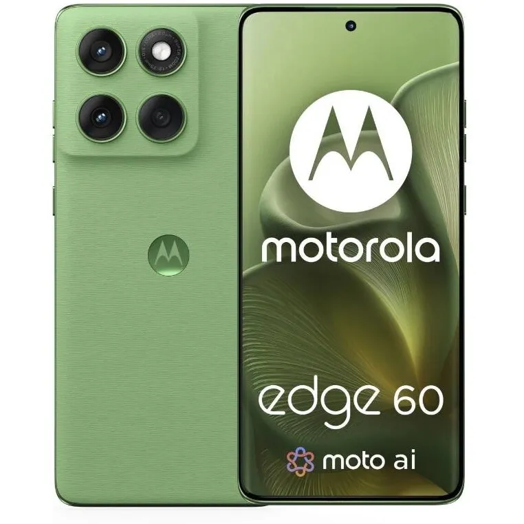 Motorola Telefon mobil Motorola Edge 60, Mediatek Dimensity 7300, 12GB RAM, 256GB, Dual SIM, 5G, Android 15, Verde
