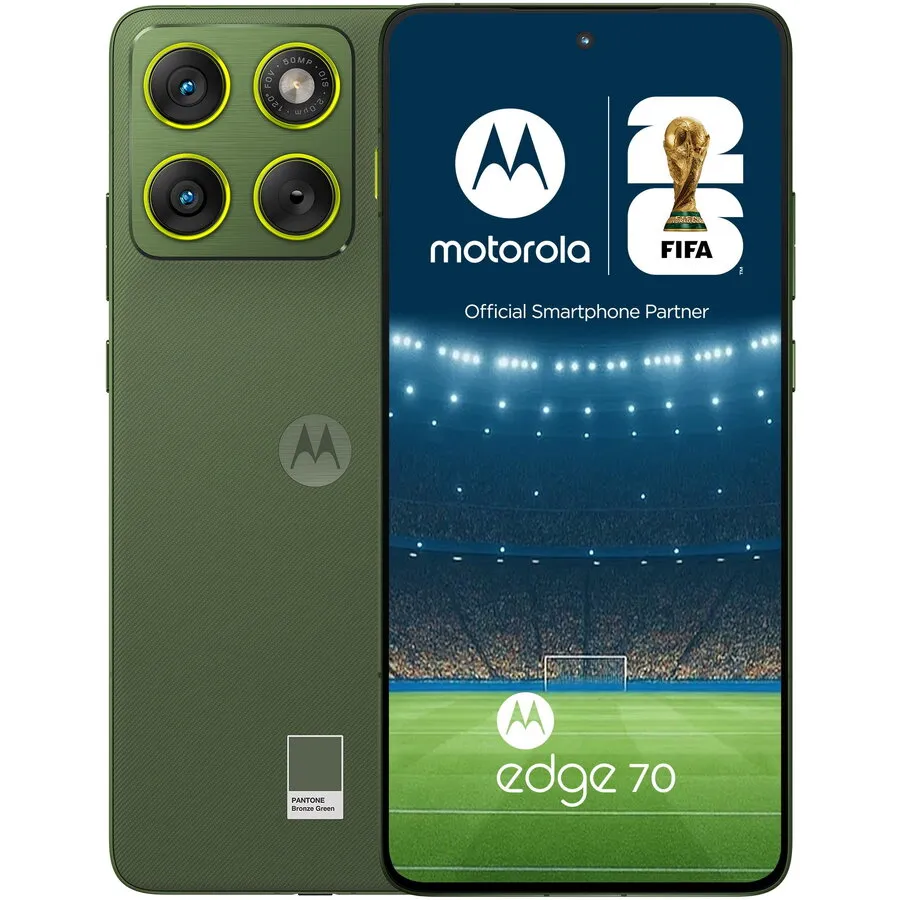 Motorola Telefon mobil Motorola edge 70, Dual SIM, 5G, 12GB RAM, 512 GB, Pantonu,  (Bronze Green), Verde