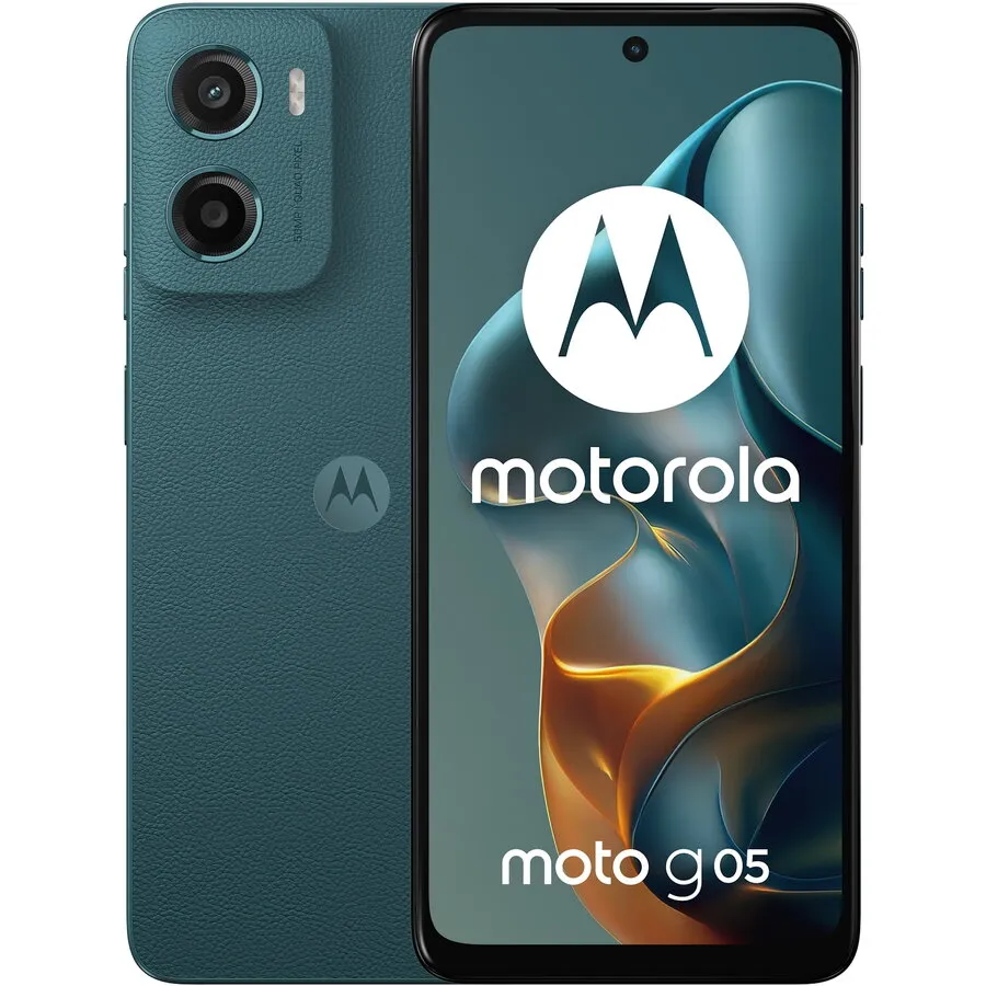 Motorola Telefon mobil Motorola moto g05, 6.67 inch, Dual SIM, 256GB, 4GB RAM, 5200 mAh, 4G, Forest Green