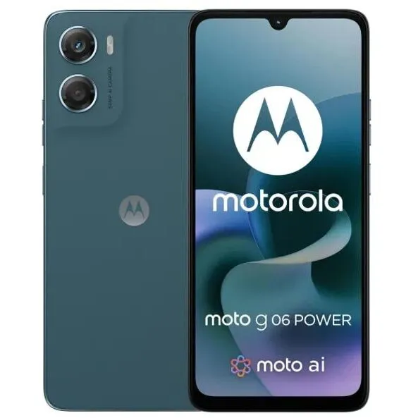 Motorola Telefon Mobil Motorola Moto G06 Power, Procesor Mediatek Helio G81 Ultra Octa-Core, IPS LCD Touchscreen 6.88, 4GB RAM, 64GB Flash, Camera 50 MP, Wi-Fi, 4G, Dual Sim, Android, Albastru