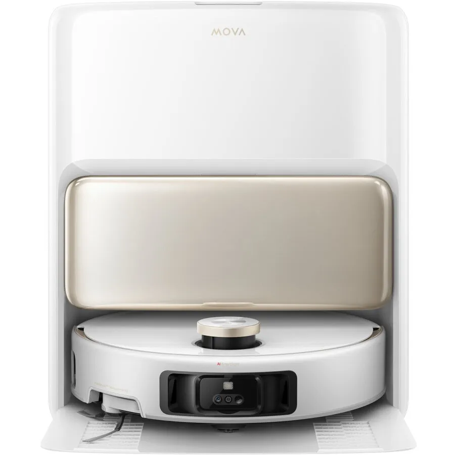 MOVA Robot aspirator si mop MOVA V50 Ultra Complete, 24000Pa, Auto-curatare, Perii anti-incurcare, Statie inteligenta, Alb