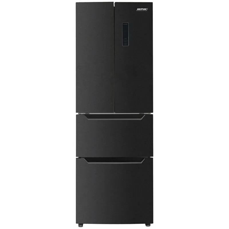 MPM Side by Side MPM 351-SBF-07, French Door, 320L, Clasa E, H 186 cm, dark inox