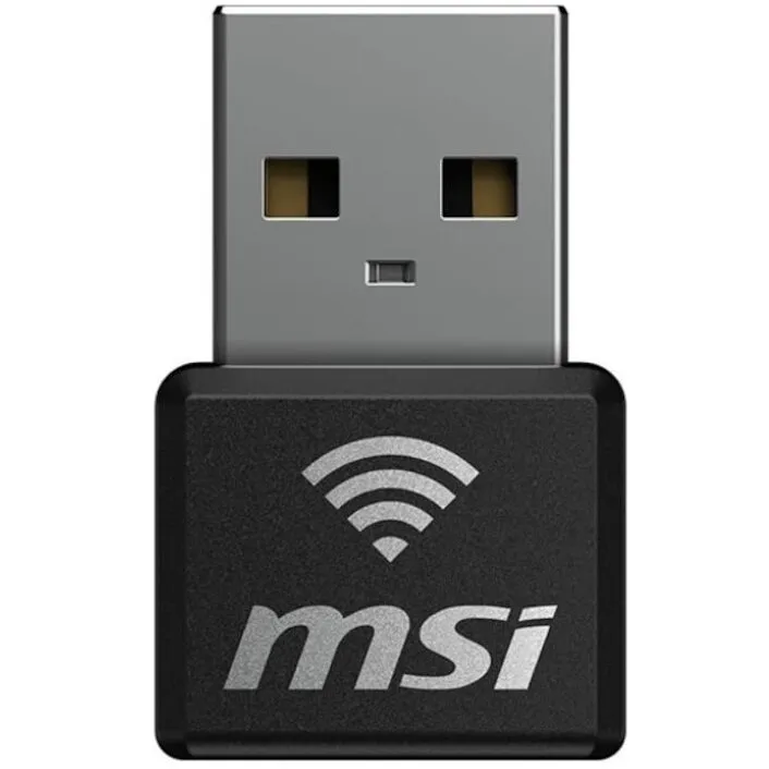 MSI Adaptor Wireless MSI AX1800 Nano WiFi 6, USB 2.0, Negru