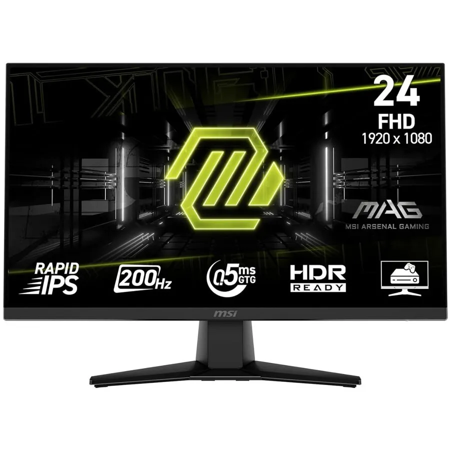 MSI Monitor Gaming Rapid IPS LED MSI MAG 242F, 23.8 inch, Full HD (1920 x 1080), HDMI, DisplayPort, 200 Hz, 0.5 ms, Negru