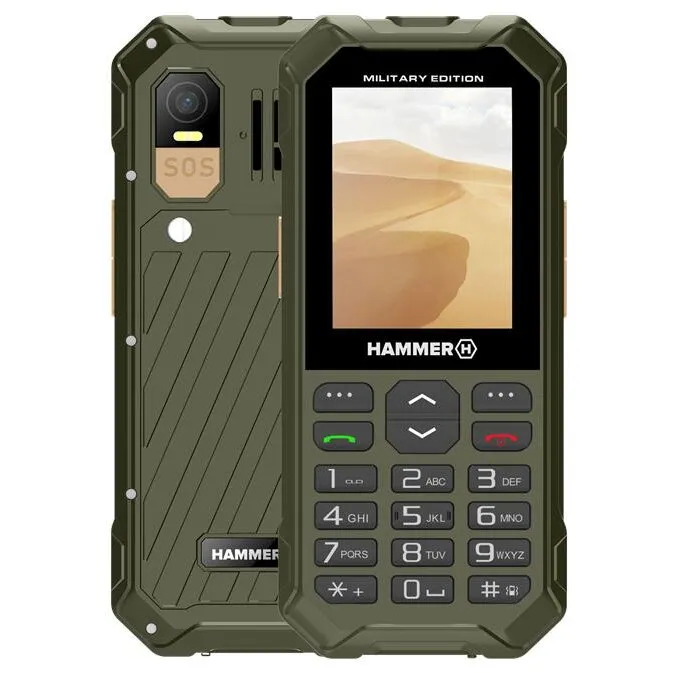 Myphone Telefon Mobil Hammer 6 LTE Editie Militara, 2.4 inch, 48 MB RAM, 128 MB, 2MP, 2500mA, Verde