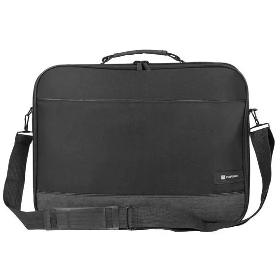 natec Geanta laptop Natec Impala 2, compatibilitate dimensiune laptop 14.1, 2 compartimente, material Polyester 600D, Negru
