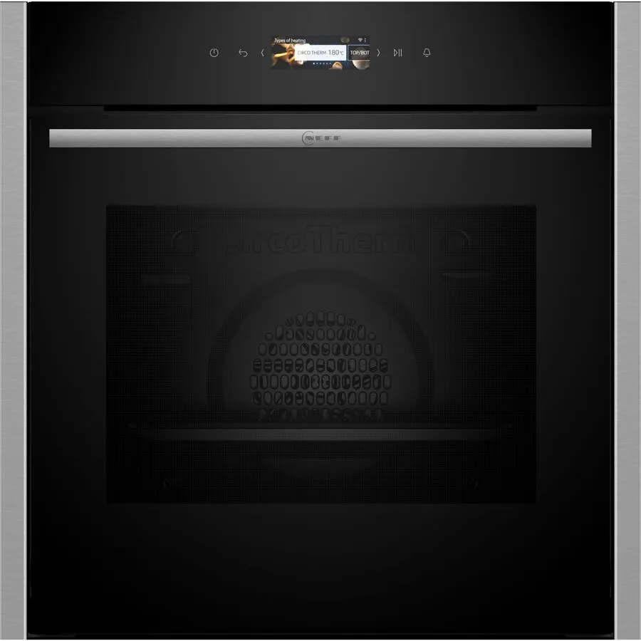 NEFF Cuptor electric incorporabil Neff B24CR31N0 N 70, 71 l, 14 tipuri de incalzire, ecranul TFT tactil, Home Connect, Otel inoxidabil