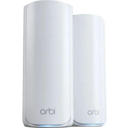 netgear Router wireless Netgear Orbi RBE772, WiFi 7, Tri-band, 688Mbps - 2.4GHz, 4320Mbps - 5GHz, 5760Mbps - 6GHz, 2 bucati, Alb