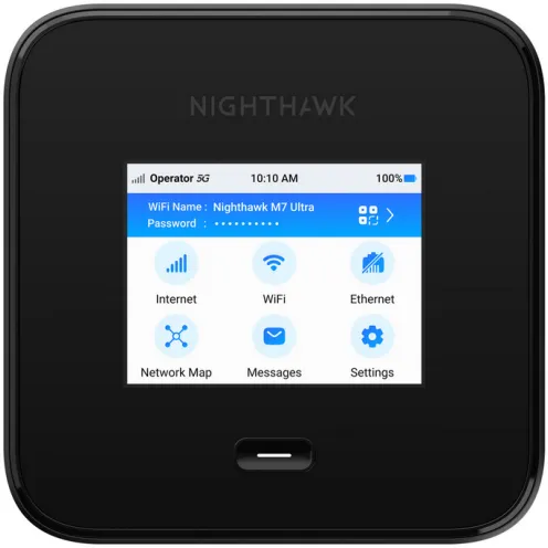 netgear Router Wireless Portabil Netgear Nighthawk M7 Pro, Tri Band,  5G, Wi-Fi 7, 1 x LAN, USB, Negru