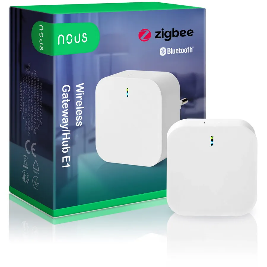 Nous Hub inteligent de tip Gateway Nous E1, WiFi, ZigBee