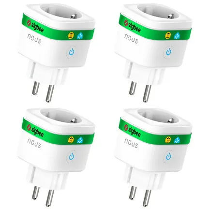 Nous Set 4 prize inteligenta wifi Nous A7Z,16A - ZigBee 3.0, Monitorizare Consum, Compatibila Alexa/Google