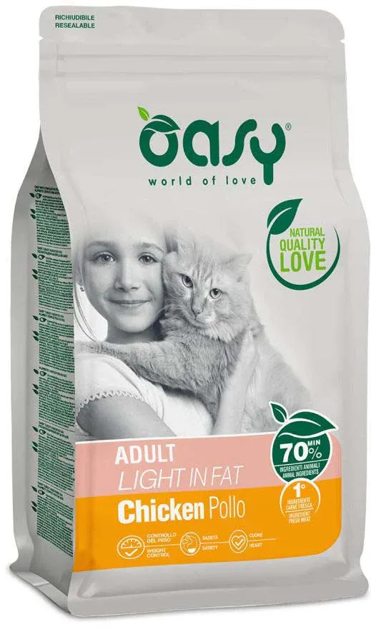 OASY Hrană uscată pentru pisici adulte, Light