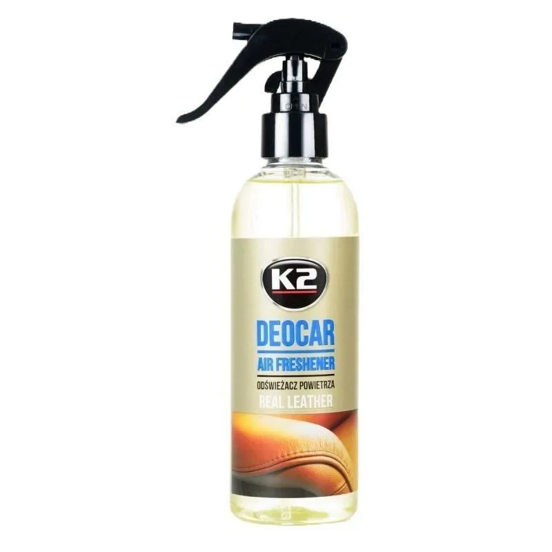 Odorizant spray auto si interior K2 DEOCAR Real Leather 250ml - M117RL