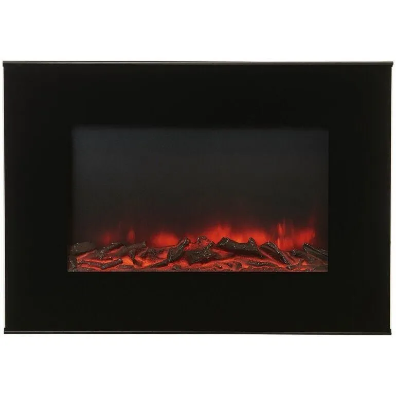 OEM Semineu electric de perete, 1900W, efect de flacara reala, 2 trepte de incalzire, termostat electronic