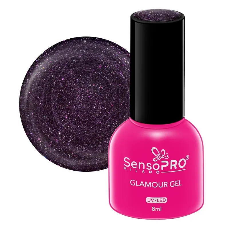 Oja Semipermanenta Glamour Gel SensoPRO Milano 8 ml, After Dark 120