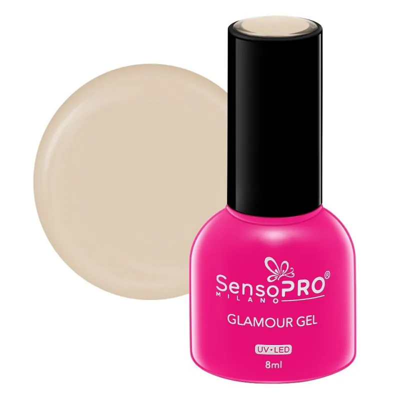 Oja Semipermanenta Glamour Gel SensoPRO Milano 8 ml, Creamy Vanilla 25