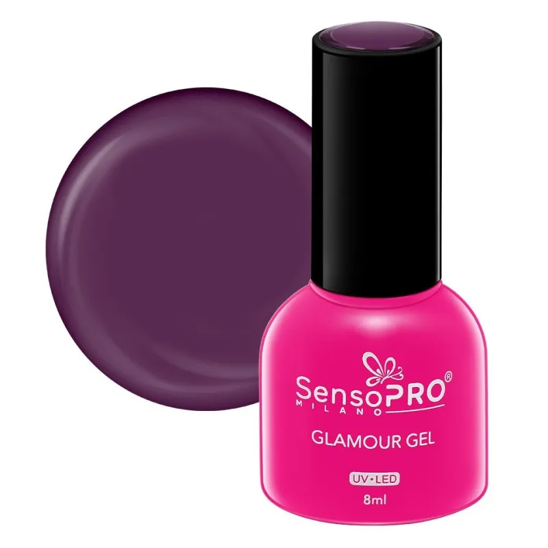 Oja Semipermanenta Glamour Gel SensoPRO Milano 8 ml, Glam Mauve 67