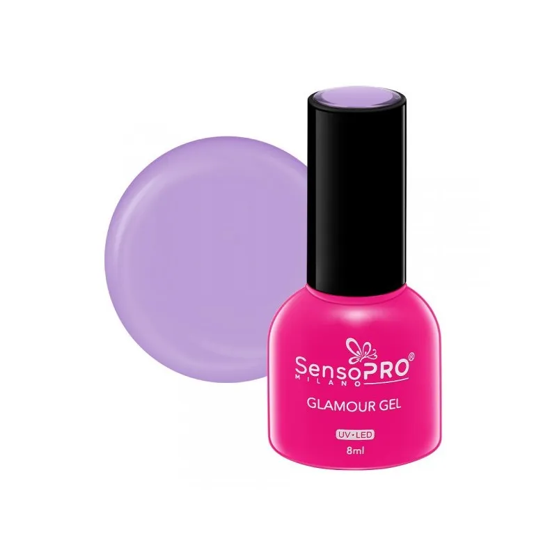 Oja Semipermanenta Glamour Gel SensoPRO Milano 8 ml, Icy Lavander 46