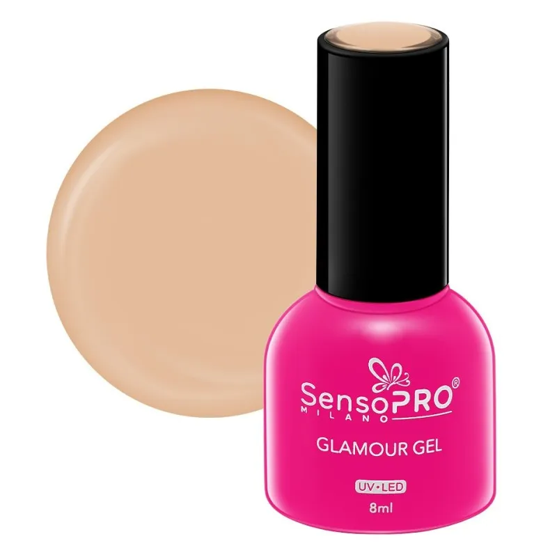 Oja Semipermanenta Glamour Gel SensoPRO Milano 8 ml, Sand Orchid 22