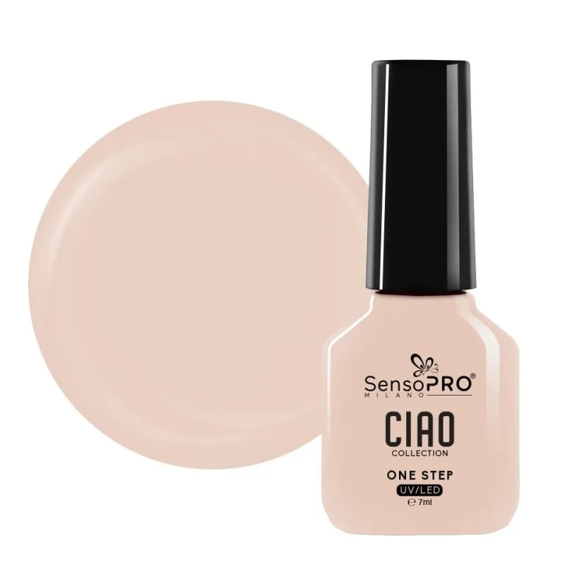 Oja Semipermanenta One Step, Almond Silk, SensoPRO Ciao Collection, 7 ml