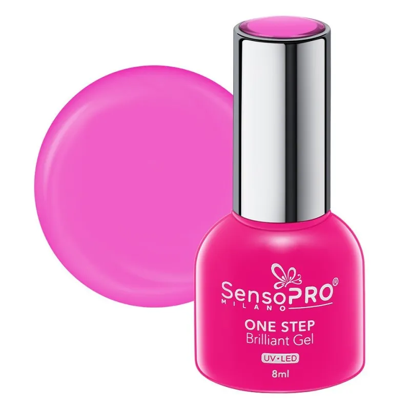 Oja Semipermanenta One Step Brilliant Gel SensoPRO Milano 8 ml, Bonbon Fairy 11