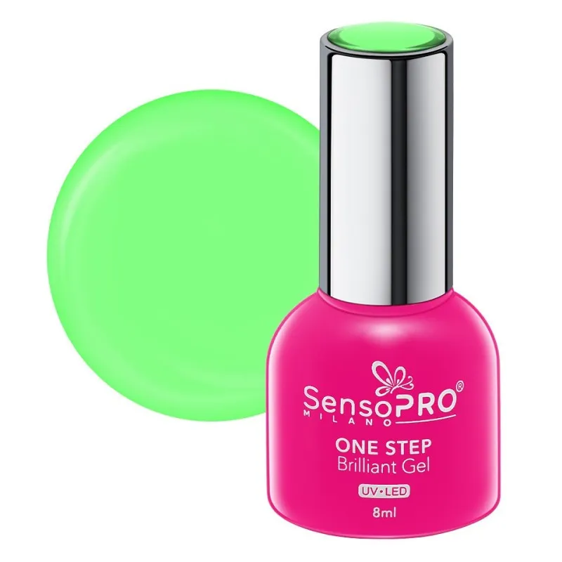 Oja Semipermanenta One Step Brilliant Gel SensoPRO Milano, 8 ml, Green Glaze 105