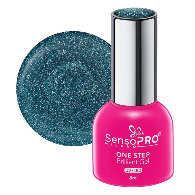 Oja Semipermanenta One Step Brilliant Gel SensoPRO Milano, 8 ml, Mermaid Bliss 100
