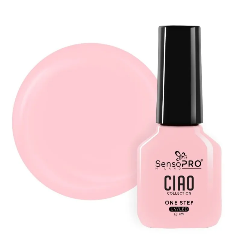 Oja Semipermanenta One Step, Cashmere Pink, SensoPRO Ciao Collection, 7 ml