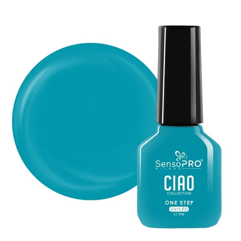Oja Semipermanenta One Step, Celestial Teal, SensoPRO Ciao Collection, 7 ml