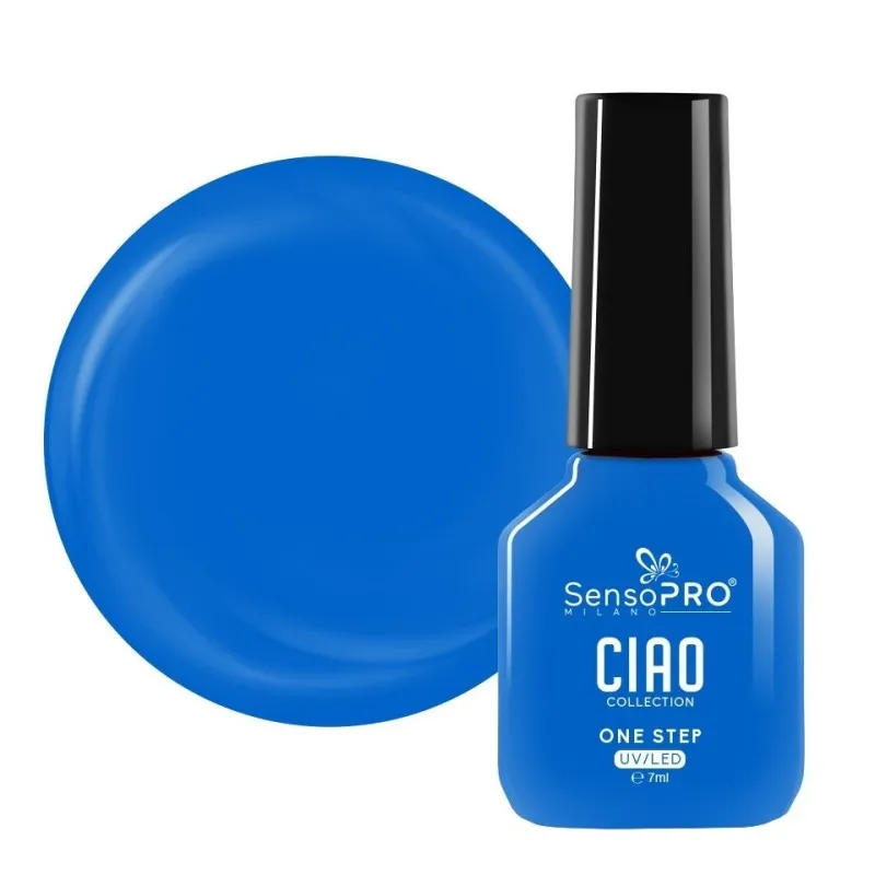 Oja Semipermanenta One Step, Deep Azure, SensoPRO Ciao Collection, 7 ml