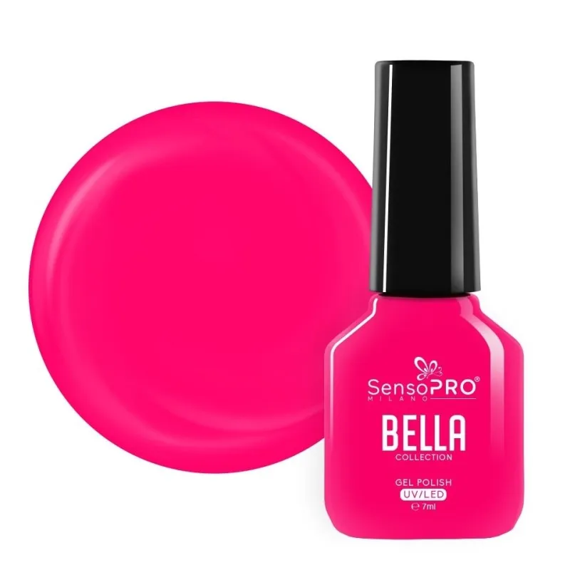 Oja Semipermanenta One Step, Electric Pink, SensoPRO Bella Collection, 7 ml