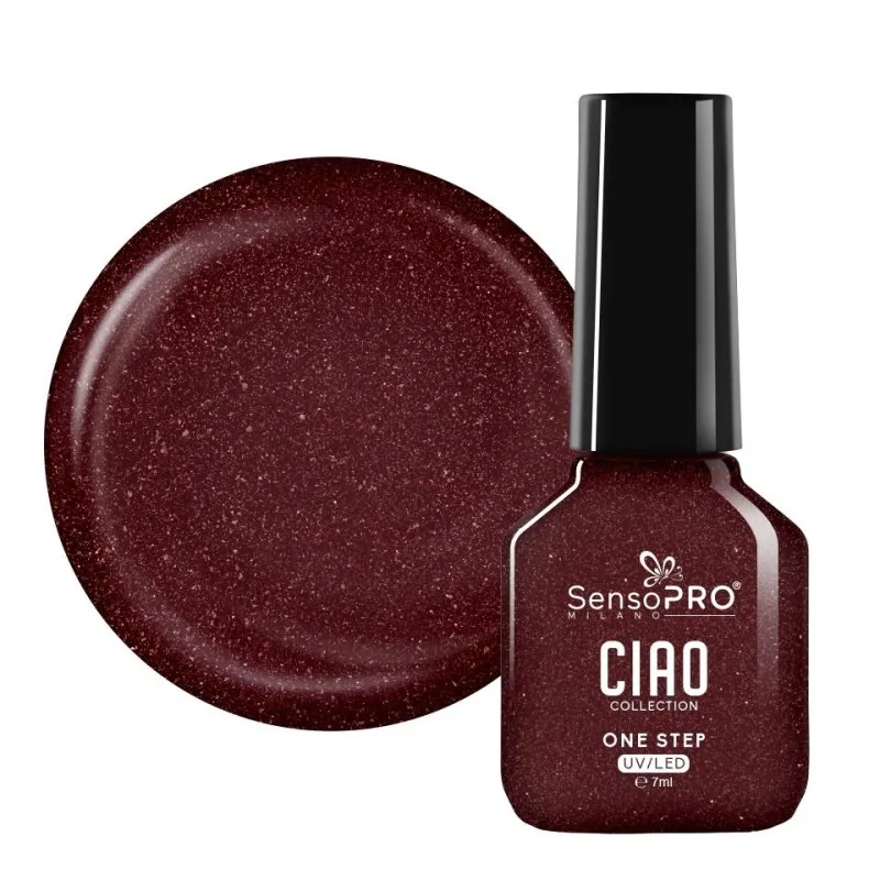 Oja Semipermanenta One Step, Mulberry Glamour, SensoPRO Ciao Collection, 7 ml