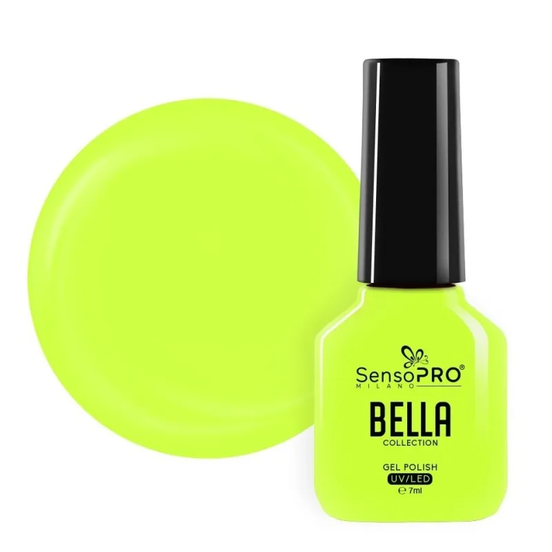 Oja Semipermanenta One Step, Neon Green, SensoPRO Bella Collection, 7 ml