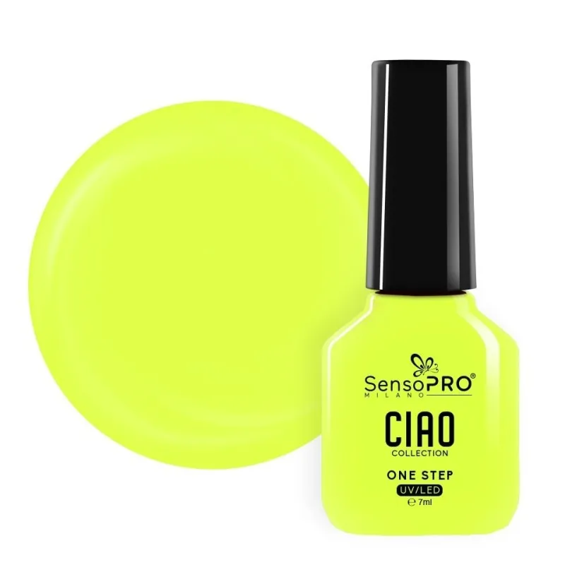 Oja Semipermanenta One Step, Neon Green, SensoPRO Ciao Collection, 7 ml
